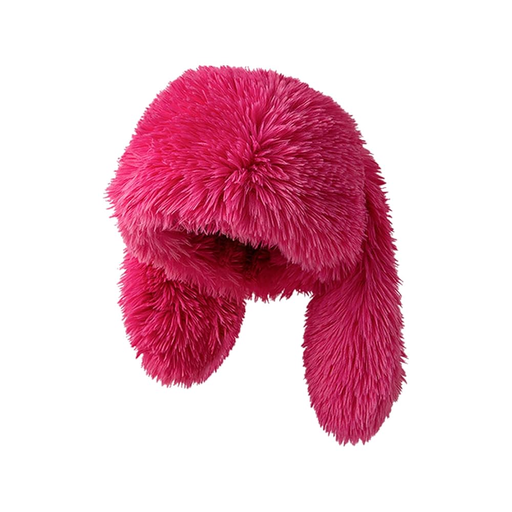 帽子 FLUFFY CHECK BUNNY EAR BEANIE TYATVS Bunny Hat Bunny Beanie Fluffy Hats Grunge Hats Y2k