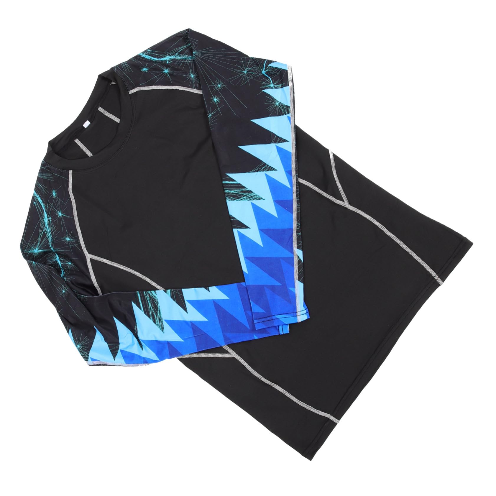 Baluue Men's Long Sleeve Compression Shirt Quick-drying Workout Clothes for Running Cycling Fitness