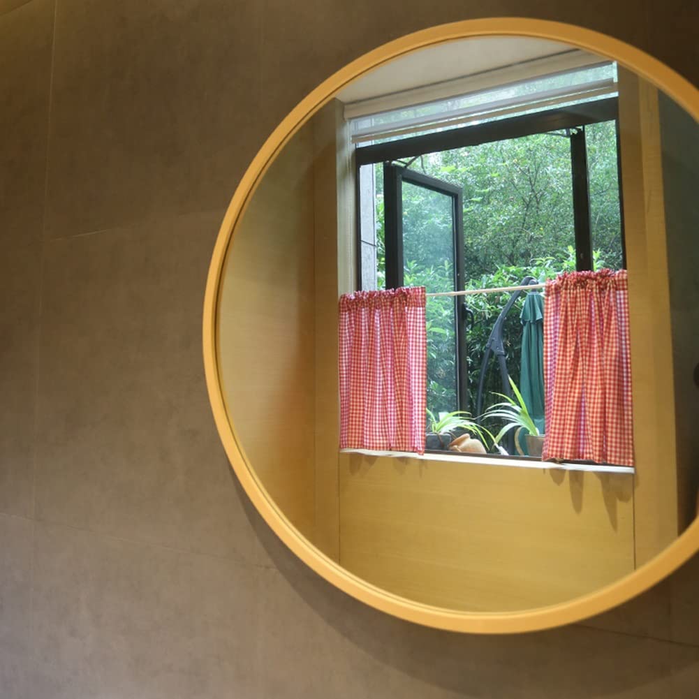 Amazon｜カフェカーテン 綿 赤と白ギンガムチェック アメリカ レトロ