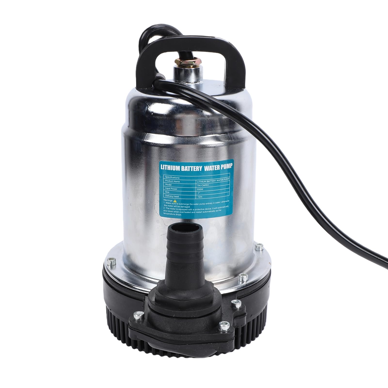 ViaGasaFamido Schnurlose Tauchwasserpumpe, ABS und Eisen