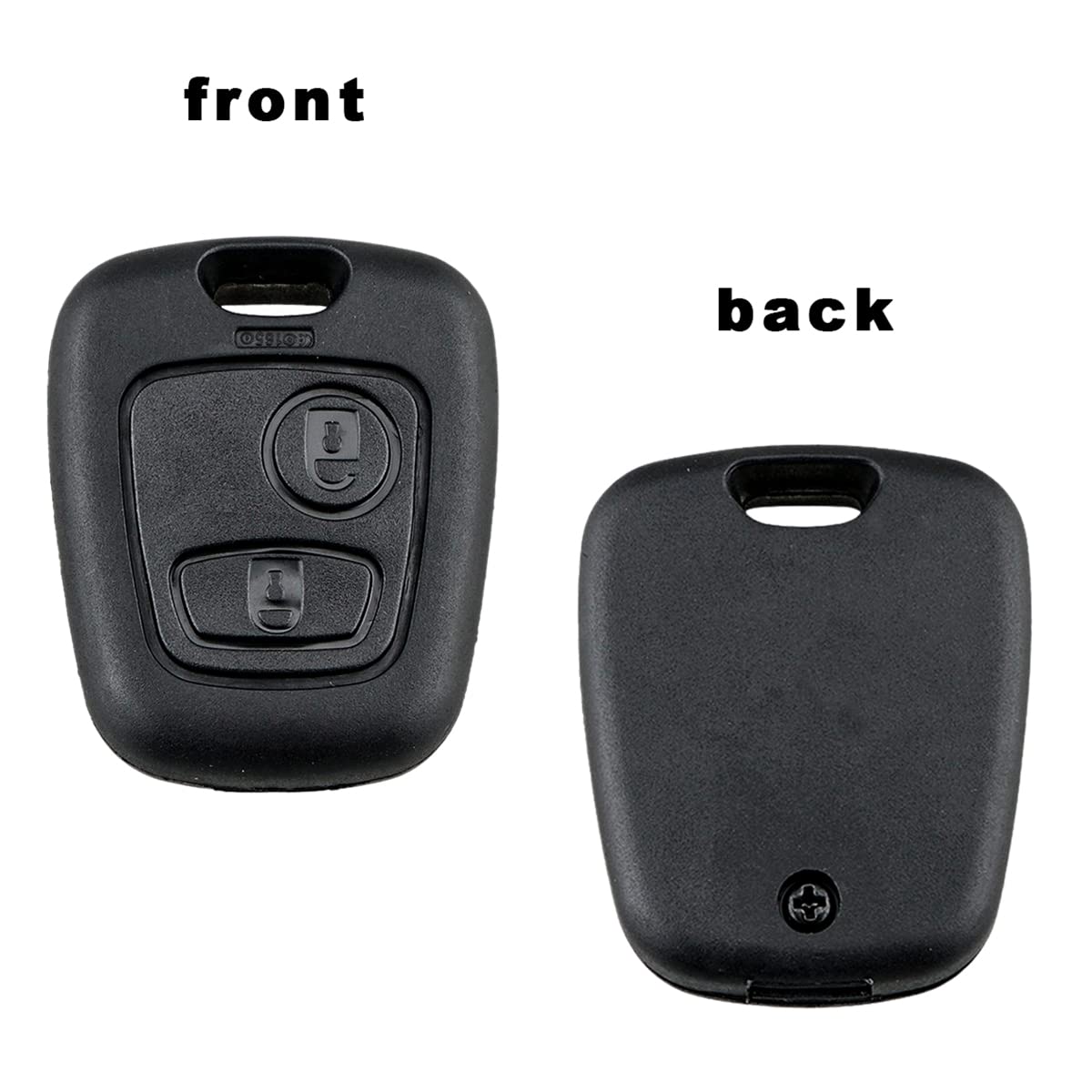 FOR Coque 2 Boutons CLE Pour Telecommande PEUGEOT 106 206 306 307 406 407 607 Citroen Saxo Xsara Picasso Berlingo 87602059