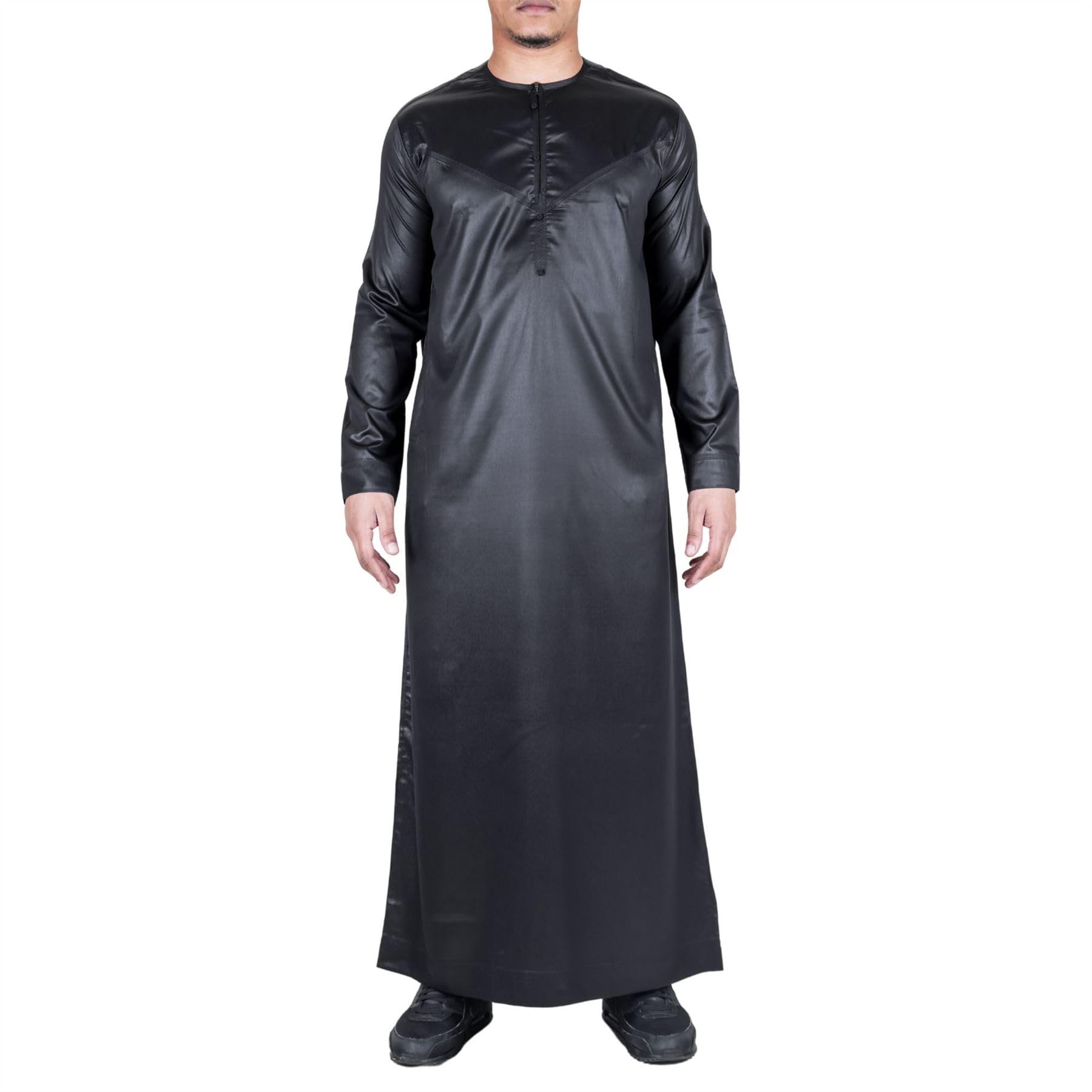 Thobez Men's Thobe - Cotton - Black - 60R