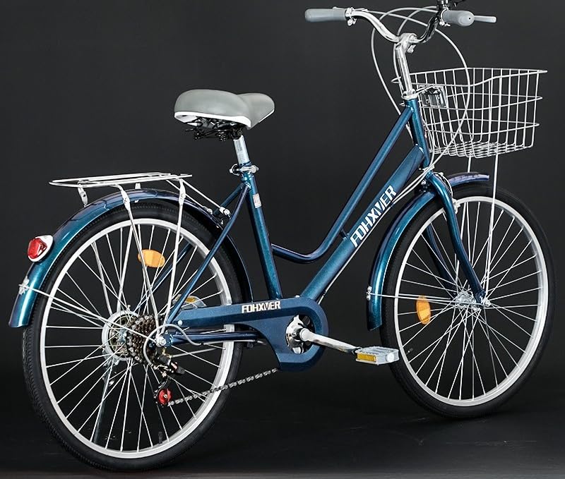 Amazon | Acnivko シティサイクル 24/ 26インチ 6段変速自転車 シティ