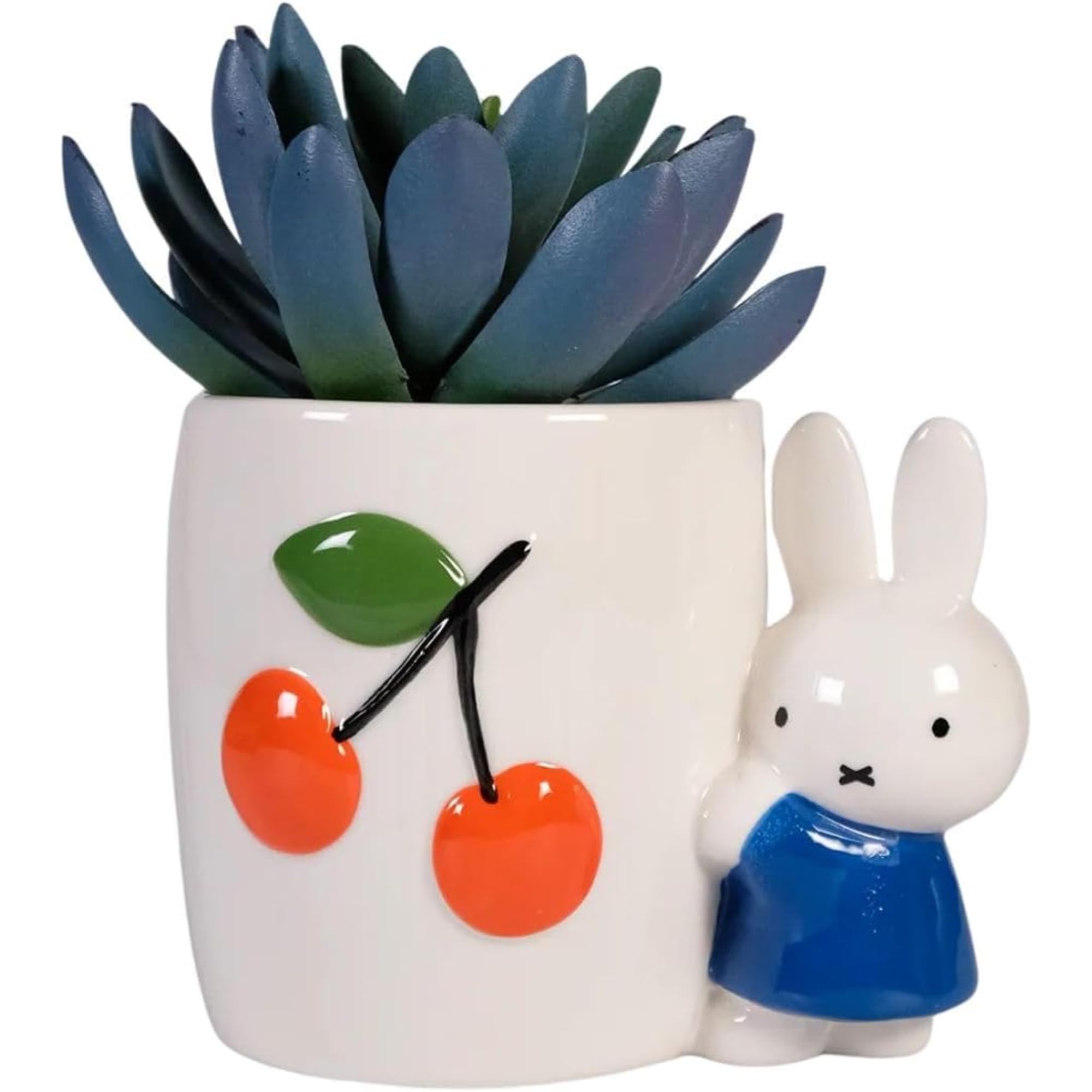 Amazon.com: Blue Sky Clayworks Miffy Cherry Ceramic Planter Pot