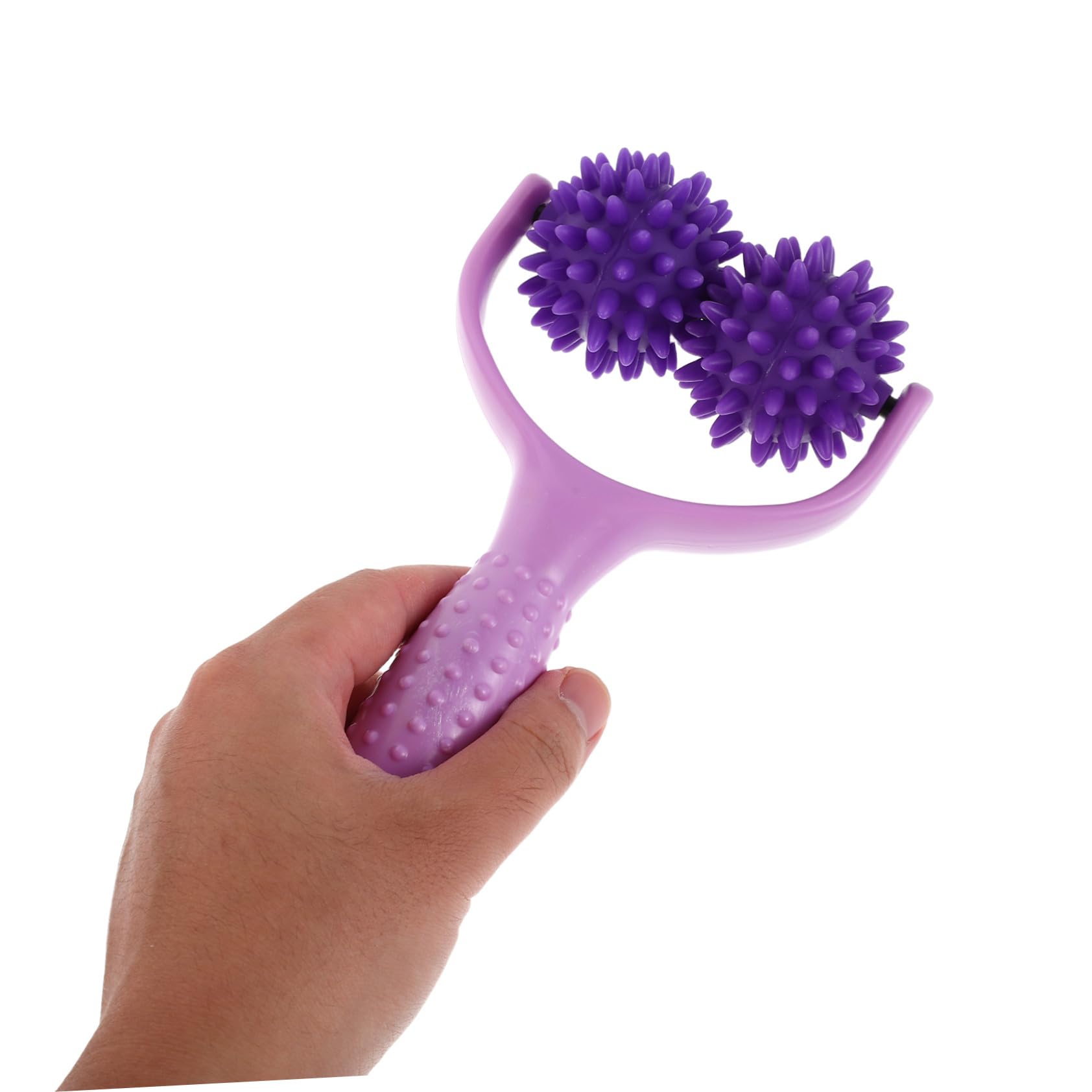 Rodillo de Masaje Manual Bolas Puntiagudas para Relajación Profunda Muscular, Material Abs, Ligero y Portátil Adecuado para Uso en Casa y Yoga, Pack de 2 Piezas