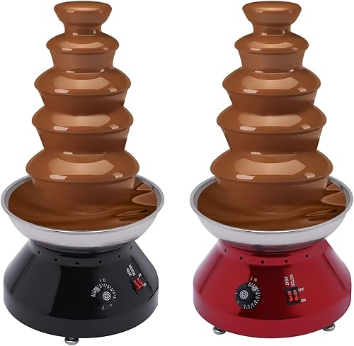 Fuente de chocolate, torre comercial de fondue de chocolate caliente de 230 W, 101.4 fl oz, máquina de calentamiento de fusión de chocolate de acero