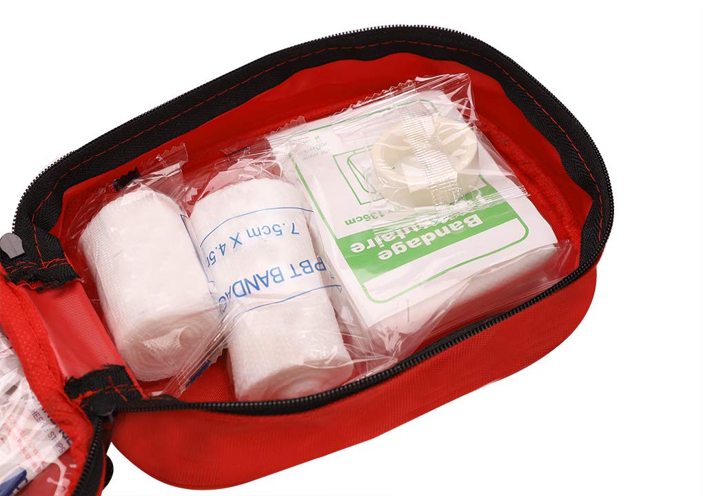 Trousse De Secours Vide Grande Capacité - Imperméable, Tissu Oxford - 26x20x18 Cm - Idéale Maison, Voyage, Camping