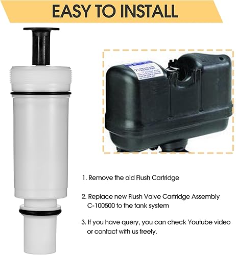 Miniatura 6 de C-100500-K Kit de montaje de cartucho de válvula de descarga, blanco, 1 paquete