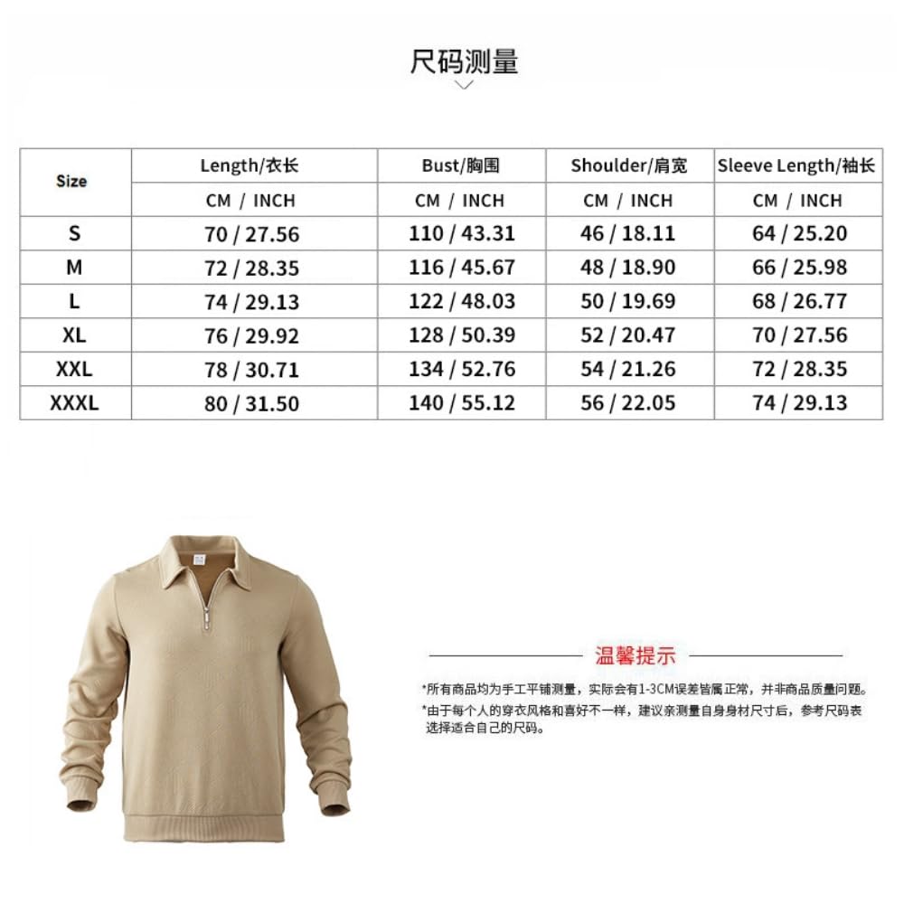 Męski sweter polo z zamkiem do połowy, teksturowany, żakardowy, dopasowany