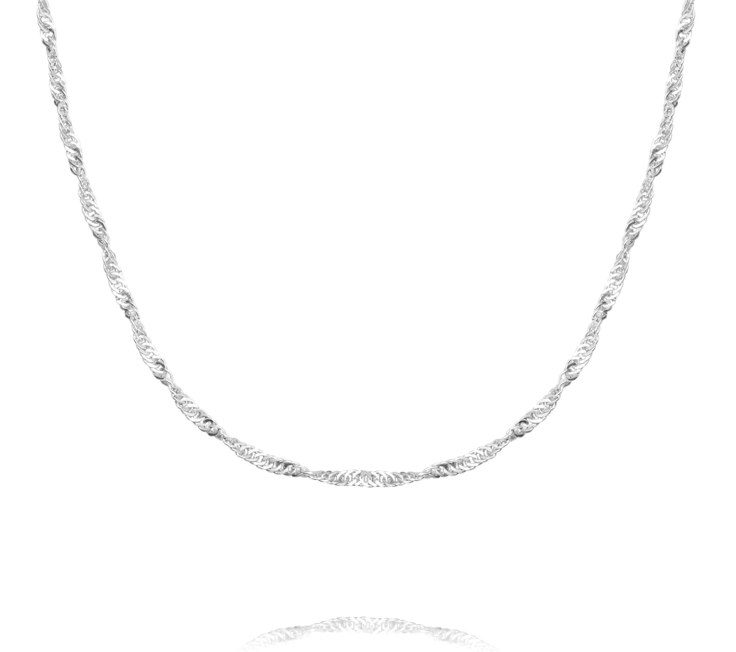 Buy Zaviraa 925 Sterling Silver Rope Chain Necklace for Women
