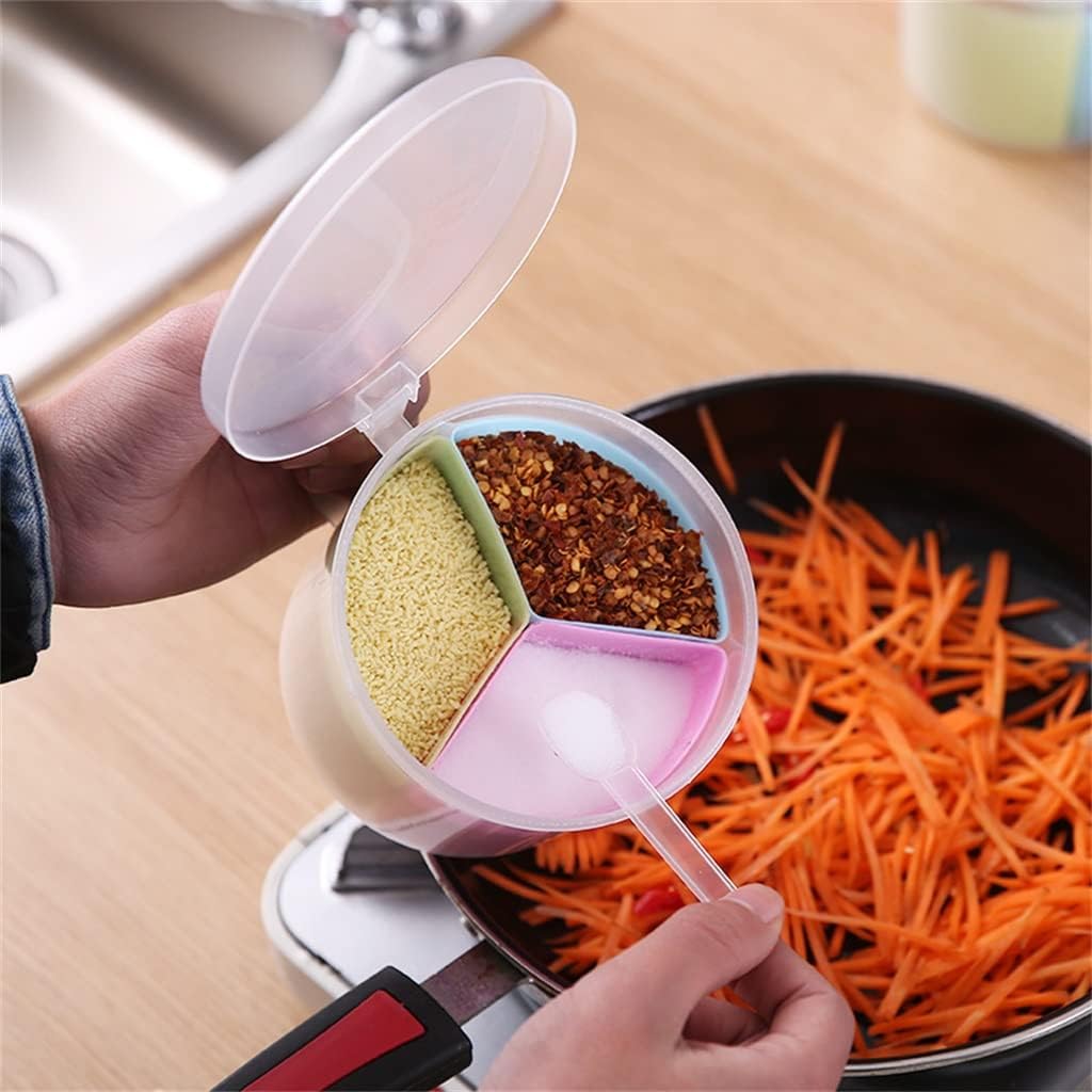 Kitchen multi-function seasoning box seasoning bottle combination seasoning box with small spoon