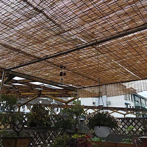 Persianas de bambú exteriores enrollables para eliminar el calor y sol 4