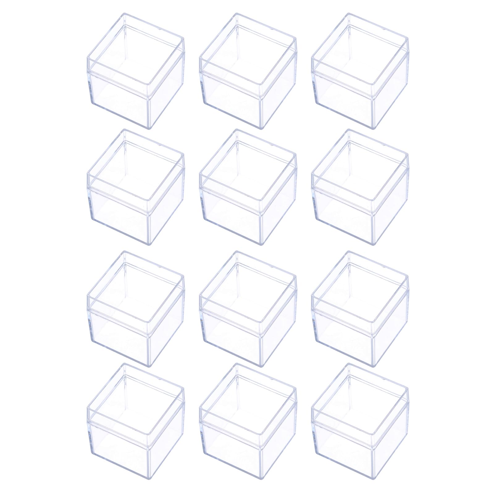NEWFT 12pcs Clear Candy Box Jewelry Organization Holder Household Supplies for Festival Wedding Birthday Present