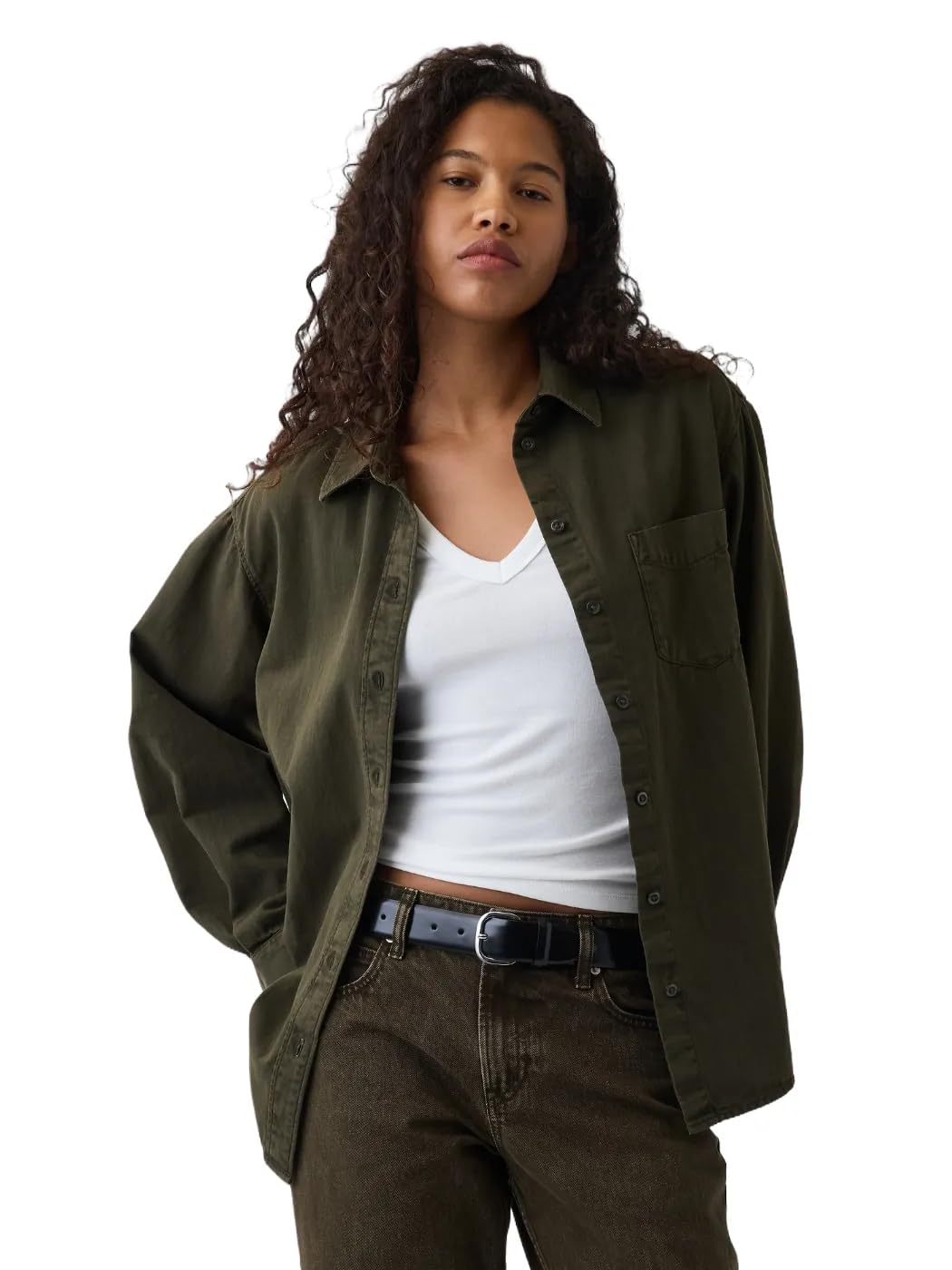 Women's Oversized Denim Shirt