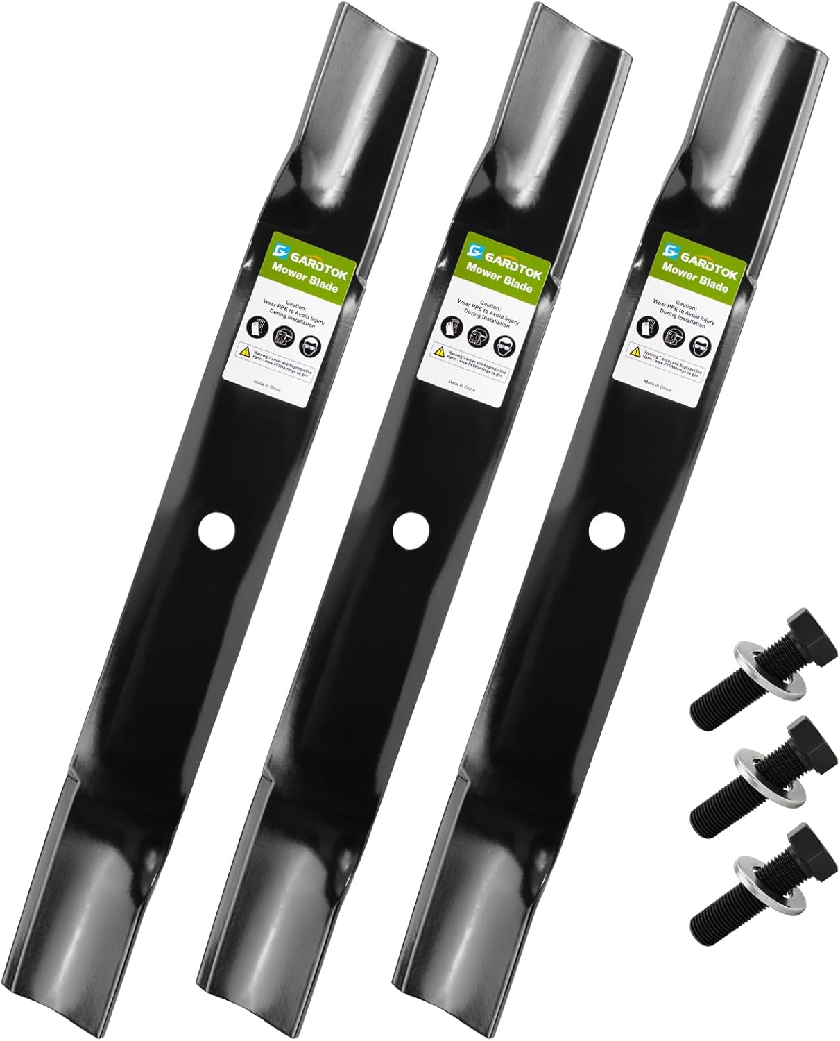 115-2454-03 High Lift Blades for 54" Mower Deck,Compatible with Exmark Quest E S-Series Tor o Time Cutter SS5425 ZX5400 ZX5420 MX5400 MR5400 54 Inch Deck (3 Pack)