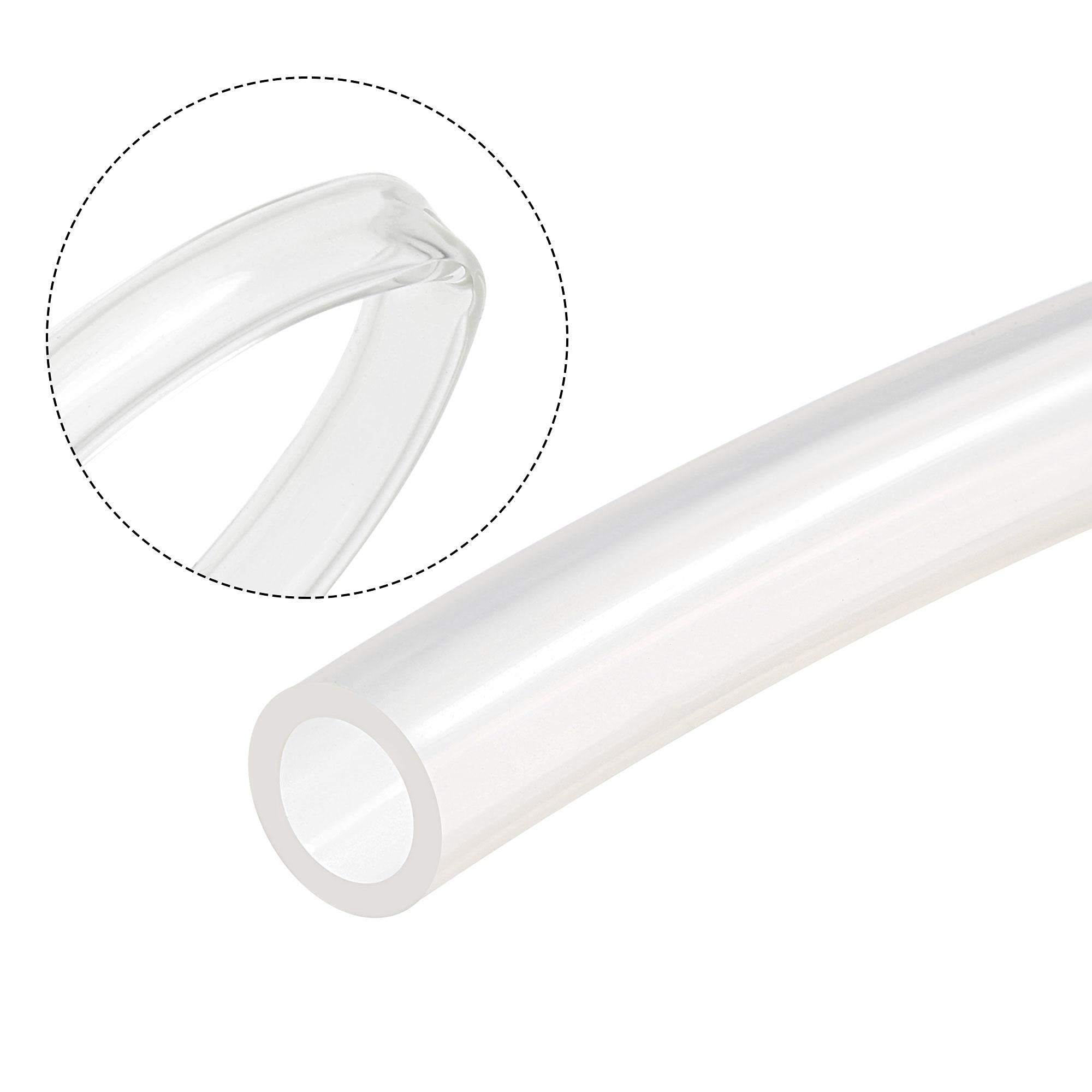 sourcing map PVC Schlauch 13mm ID x 18mm OD, 4 Meter Kondensatschlauch Wasserleitung Kunststoff für Garten, Aquarium, Wasserleitung