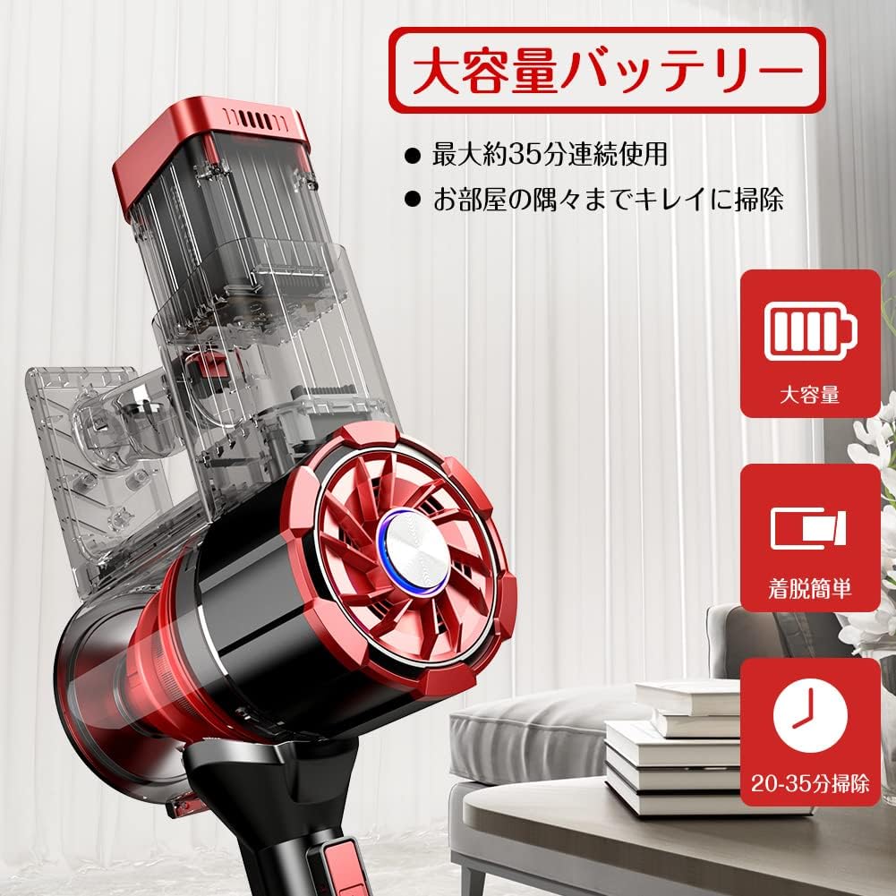コードレス4wayスティッククリーナー モーターヘッド搭載で効率的な 