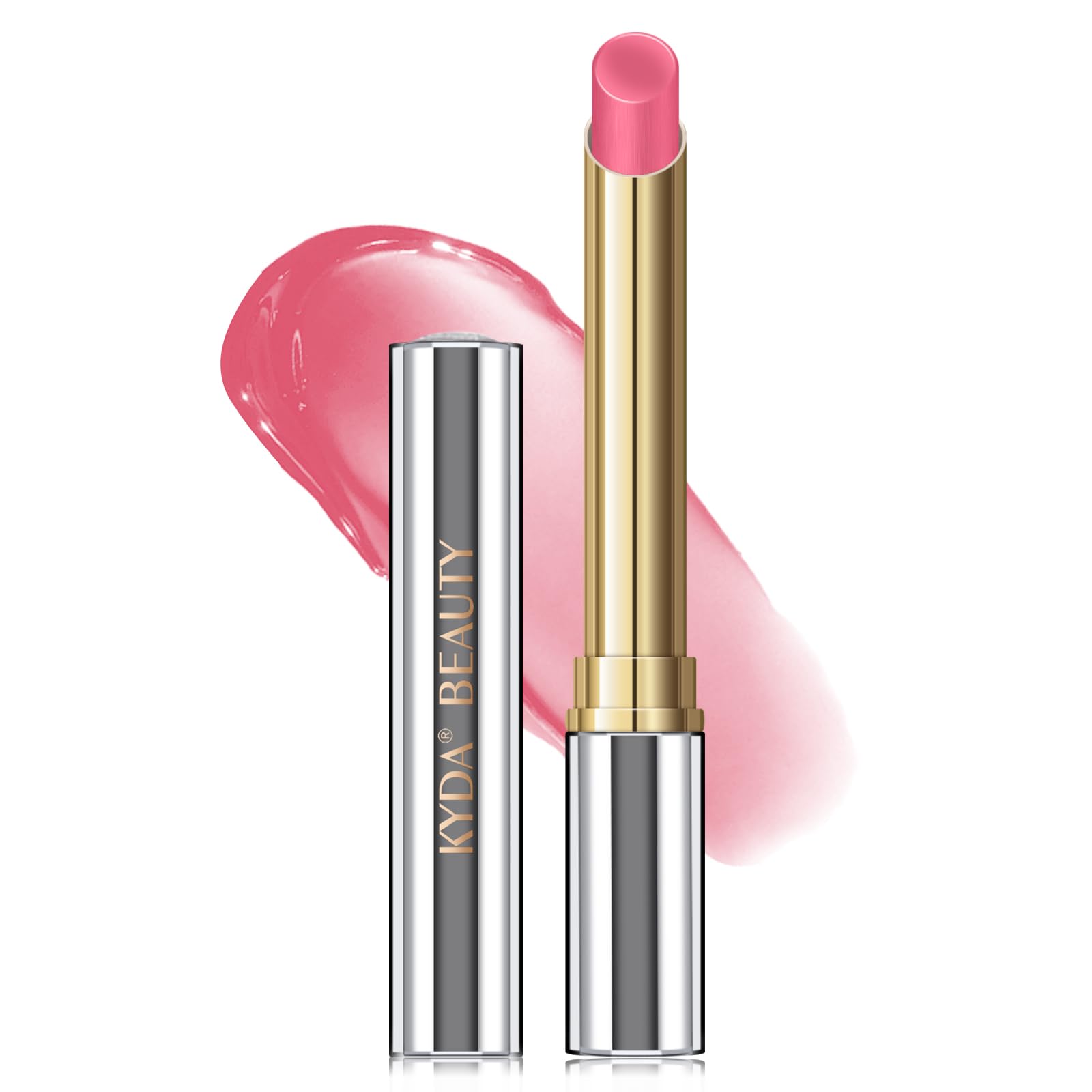 KYDA Tinted Lip Balm, Hydrating Sheer Formula Lip Balm, Natural Glossy Finish, Lasting Moisturizing Lip Care Balm for Dry Lips,Rose Candy