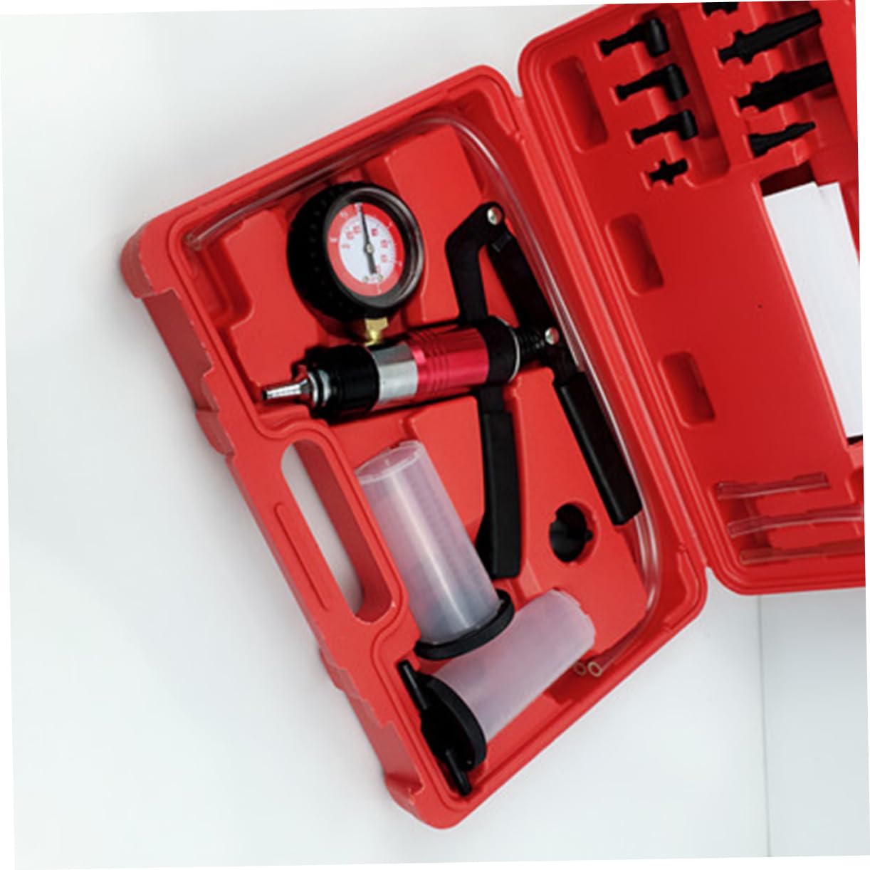 Zerodeko Bomba De Vacío Manual para Purga De Frenos Cuerpo De Bomba De Vacío Herramienta De Protección contra Vapor Kit De Purga De Frenos para Automotriz