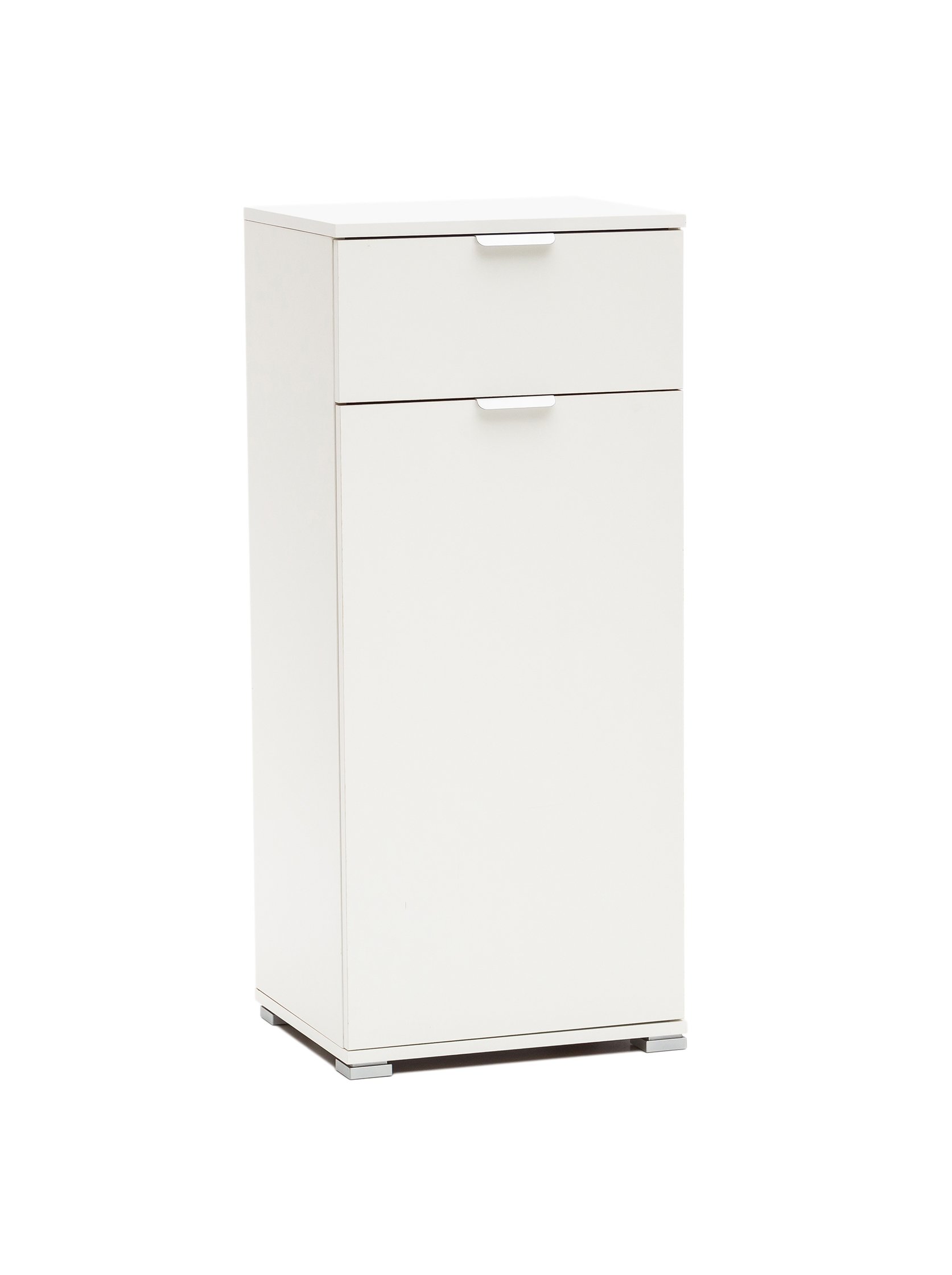 MeMi Me107BIA Armadietto, Legno, Bianco, 38x45x104.5 cm