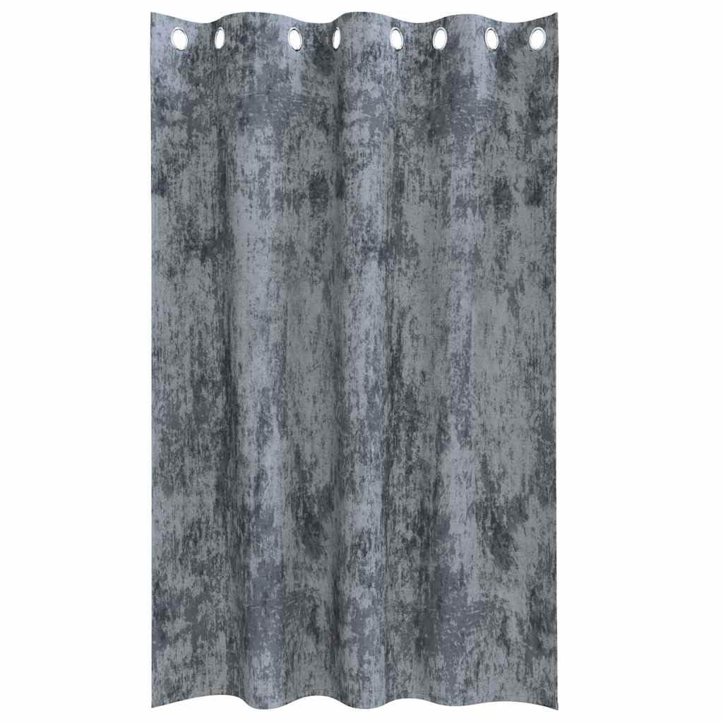 Aksamitne zasłony zestaw 2 sztuk, srebrnoszare, 175 x 140 cm, zaciemnienie i ochrona przed wzrokiem, do salonu, sypialni, nowoczesna dekoracja okienna zapewniająca komfort pomieszczenia
