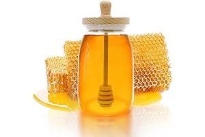 Premium Honey Glass Jar with Dipper