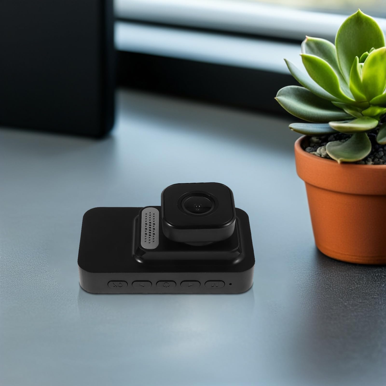 Dash Cam Doppia per Auto con Visione Notturna, Nero ABS