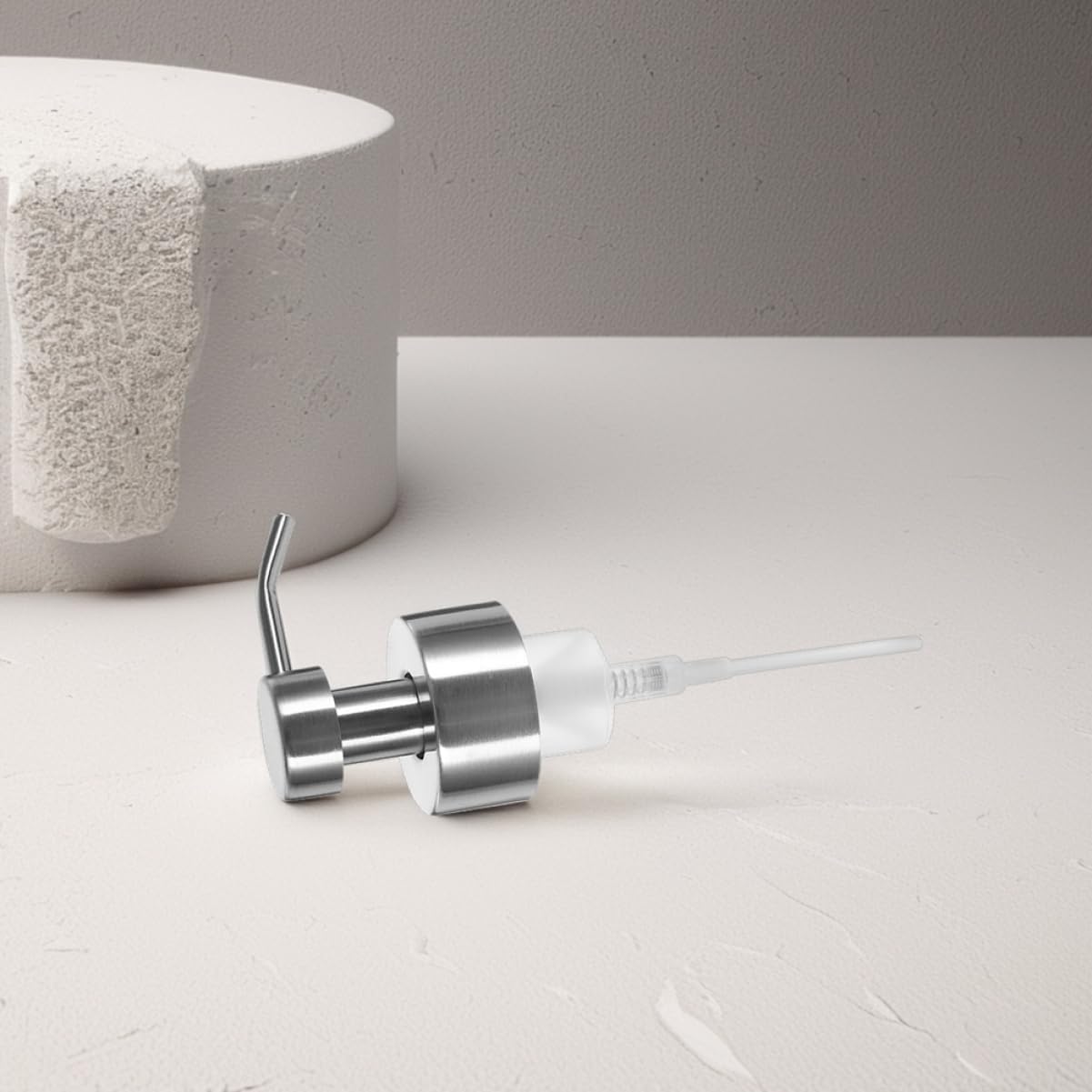 POPETPOP Stainless Steel Lotion Dispenser Pump Replacement for Neck Bottles Modern Soap Dispenser for Bathroom Kitchen and Stylish Pump for Hand Soap and Lotion image 5