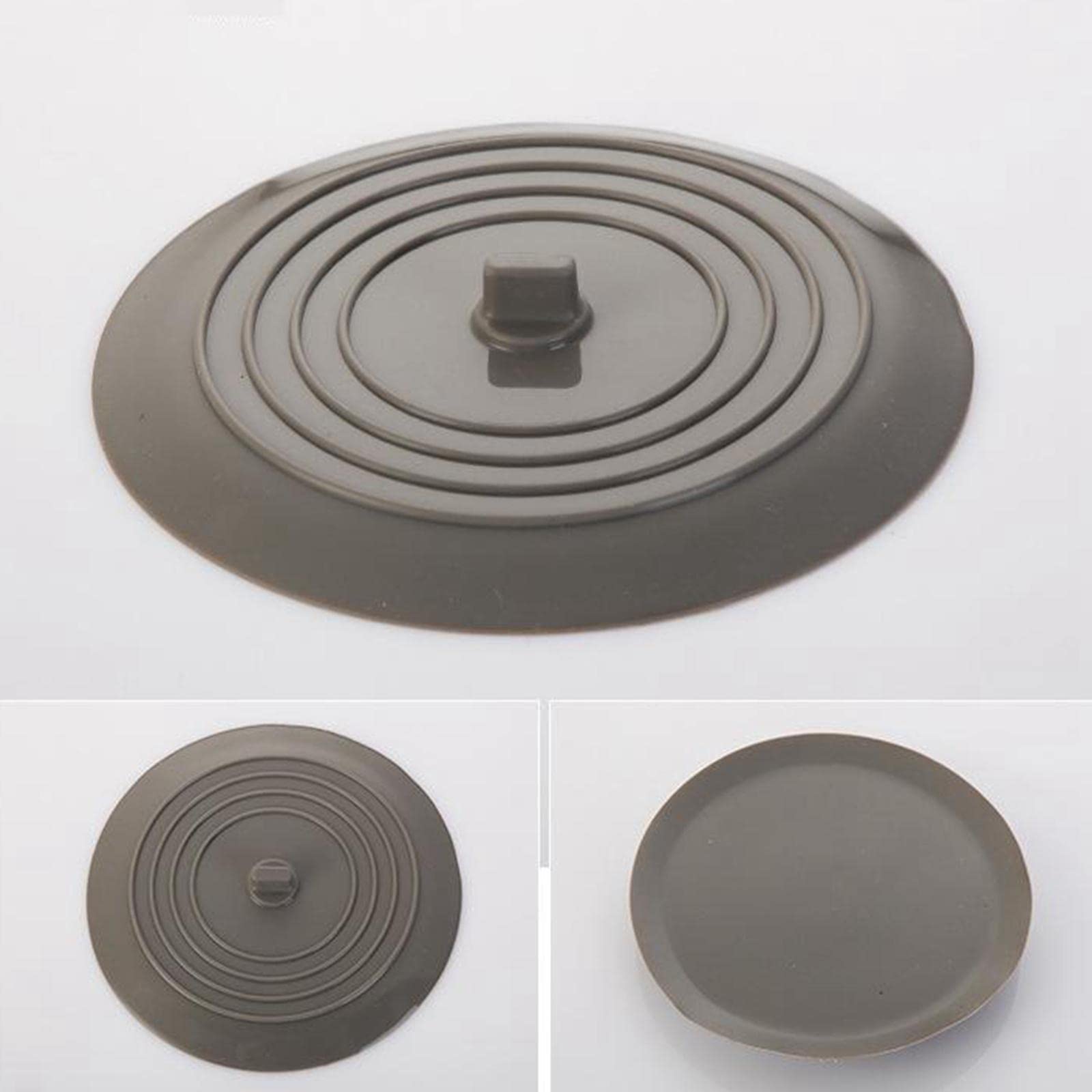 Silicone Tub Stopper Bathtub Drain Stopper Sealing Sink Stopper Gray-picture-31