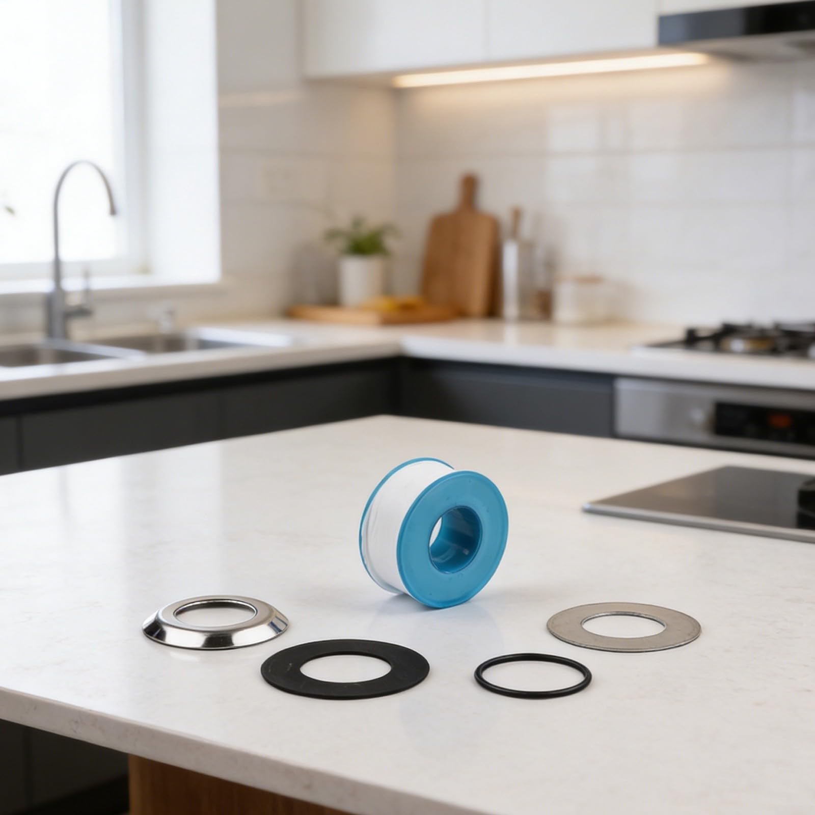 Grifo de agua potable de latón cromado para sistema de filtro eSpring, boquilla giratoria de 360°, construcción de acero inoxidable sin plomo, kit de instalación, solución de fontanería