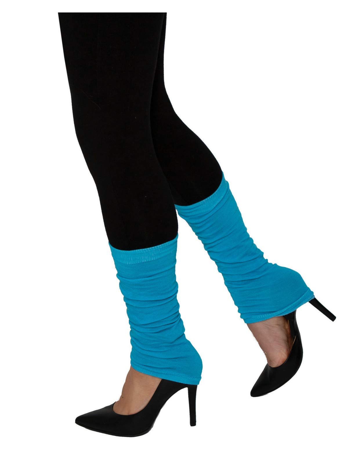 Forum Novelties - Calentadores de piernas, color azul neón