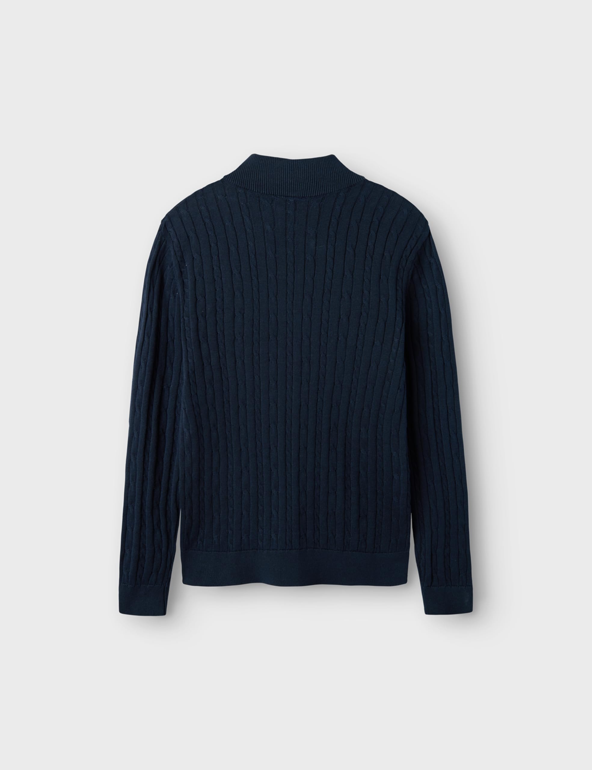 Nlmhabel Ls Half Zip S Knit, Dark Sapphire, 170-176