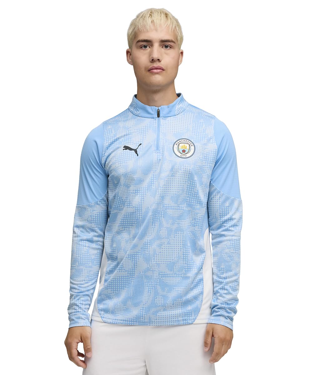 Puma Manchester City FC Herren Training 1/4 Zip Langarm T-Shirt 25/26