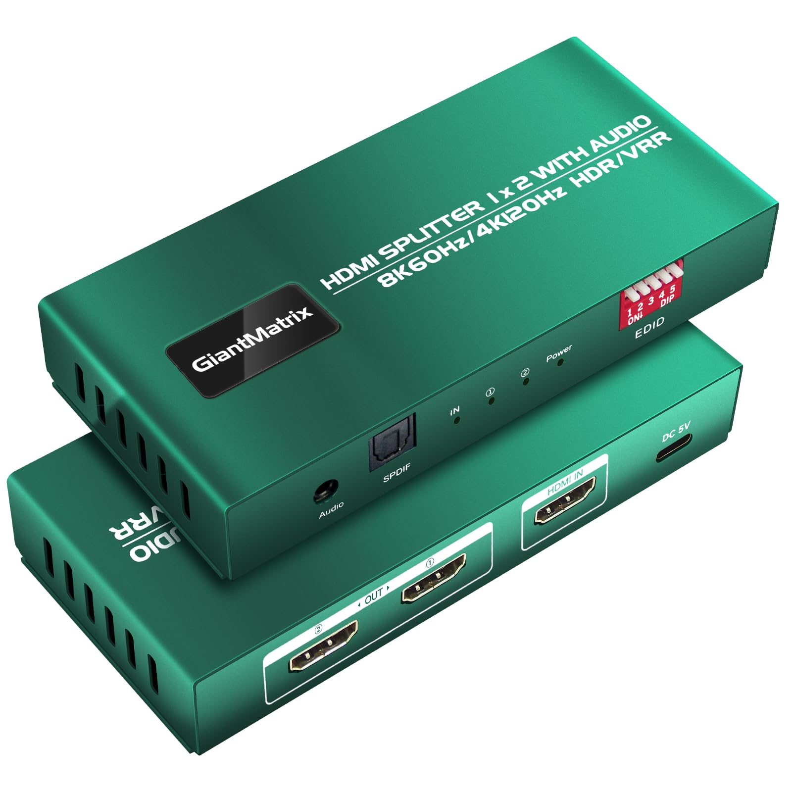 Splitter HDMI 1 in 2 Out 4k 120hz con estrattore audio Hue Sync Box 1x2 hdmi 2.1 splitter 8k 2 vie hdmi Splitter 1 in 2 Out 4k 120hz hdmi duplicatore 1 ingresso 2 uscite 8k hdmi 2.1 duplicatore 1x2