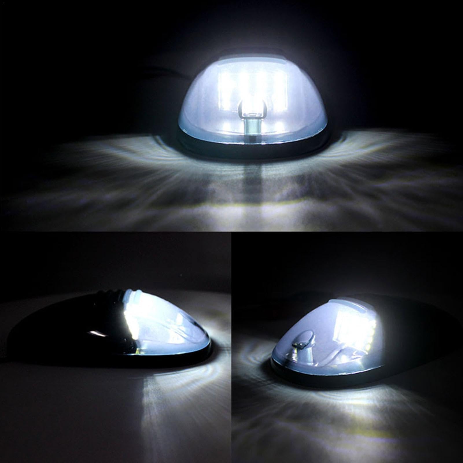 5 Waterproof LED Cab Lights For Truck | Solar Cab Lights For Truck Wireless,Wireless Truck Cab LED Lights,No Drill Cab Lights,Solar Power Cab Lights For Truck