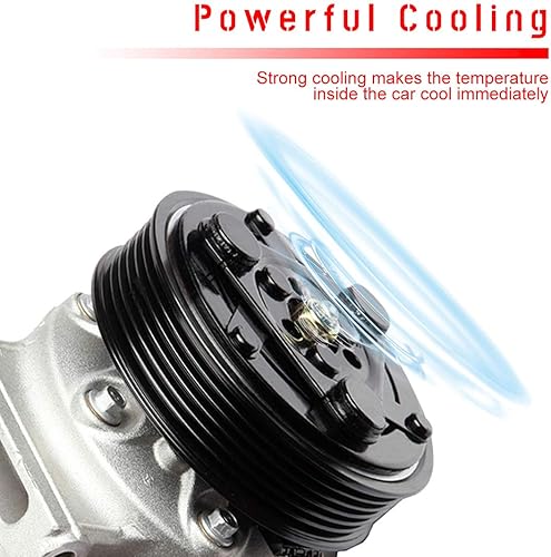 Miniatura 3 de CCIYU Compresor de aire acondicionado con embrague AC Compresor de aire para coche 2013 2014 2015 2016 2017 2018-2019 para Nissan Sentra 1.8L