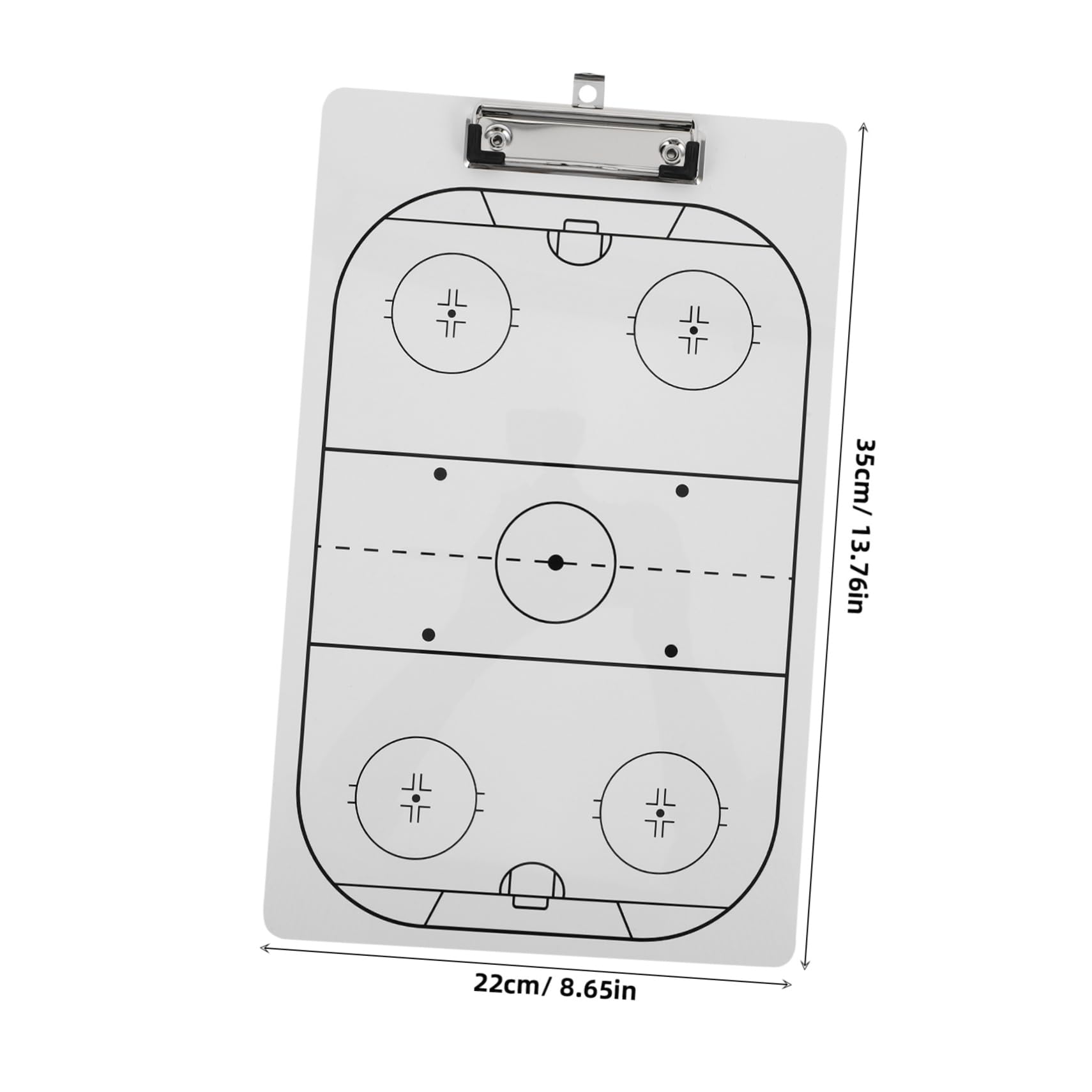 BCOATH Dry Erase Hockey Clipboard Double-Sided Marker Board Lightweight Portable Ice Hockey Strategy Board for for Multi-Sport Use
