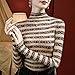 Women Fashion Letter Print Turtleneck Tops Autumn Winter Thickened Thermal Underwear Warm Printed Long-Sleeved Shirt (Khaki,Large,Large,Female,Adult,US,Alpha,Regular,Regular)