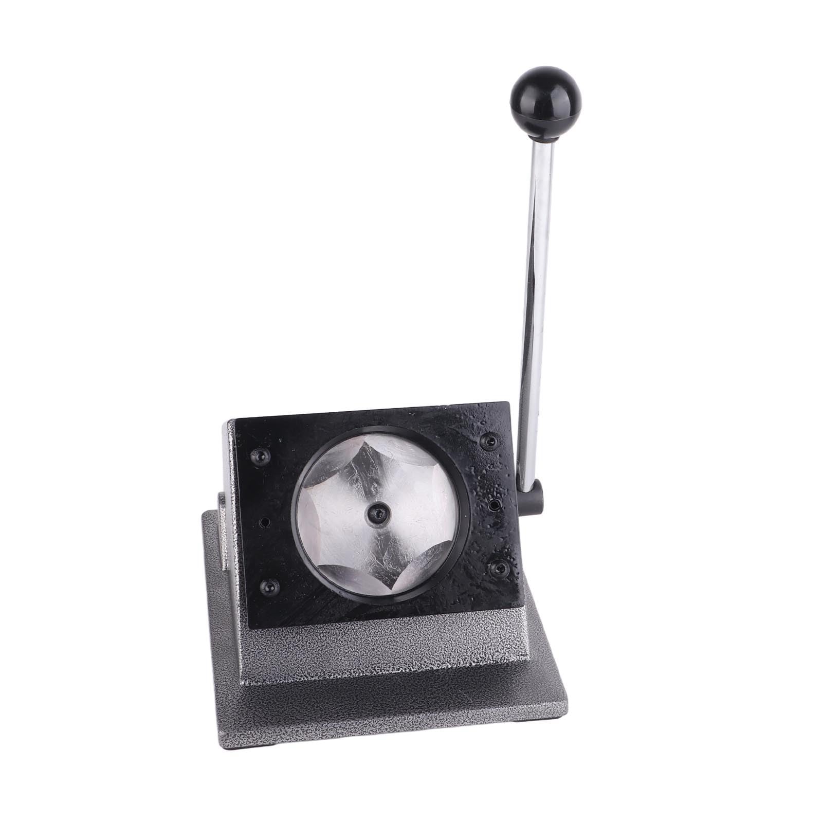 Taglierina di Precisione in Acciaio Inossidabile per Creazione di Badge Rotondi per Carte in Carta e PVC, Ideale per il Fai da Te (Umiltà)