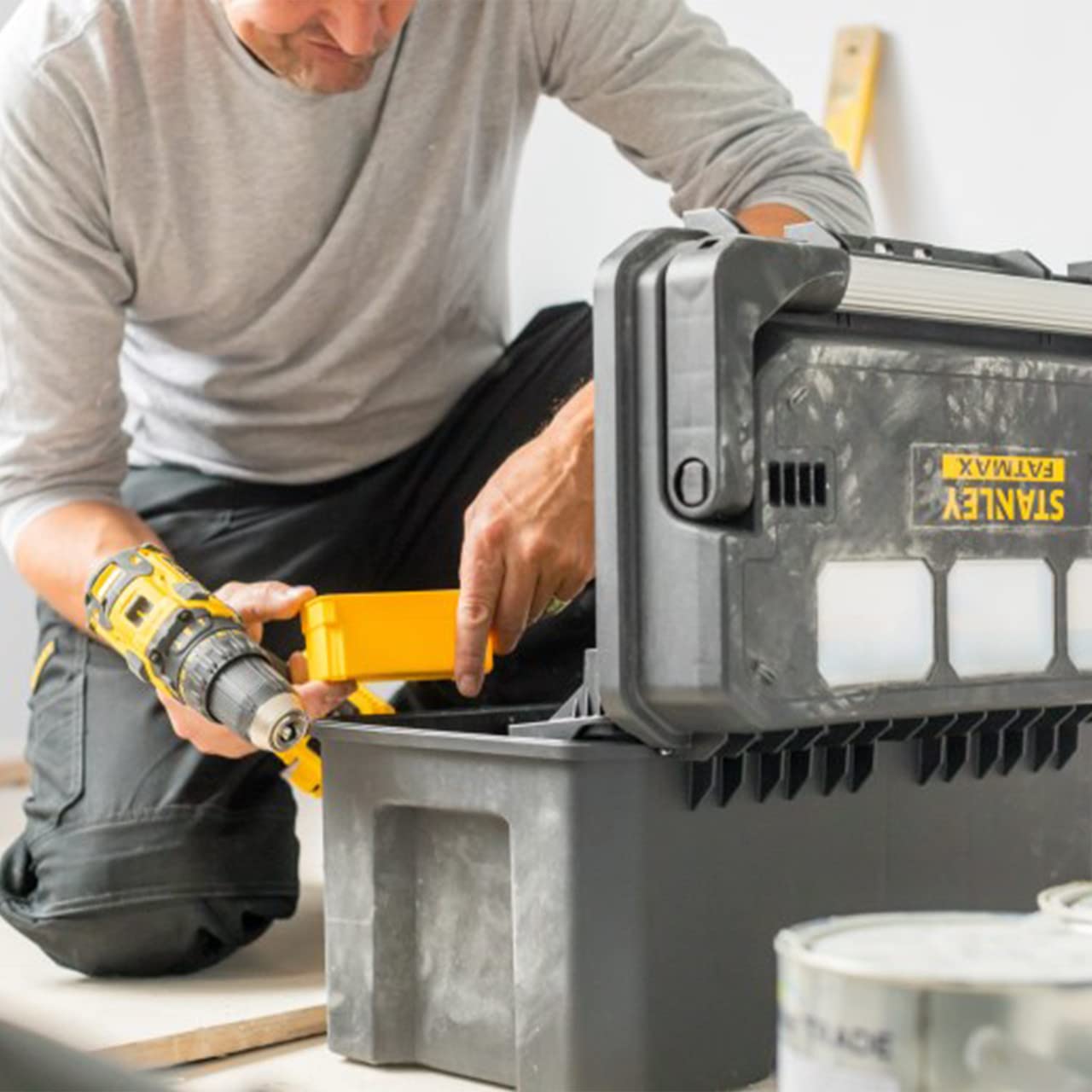 STANLEY FATMAX FMST1-75792 Cassetta Porta Utensili, Nero, Larghezza 51,5 cm Altezza 27,5 cProfondità 30,5 cm