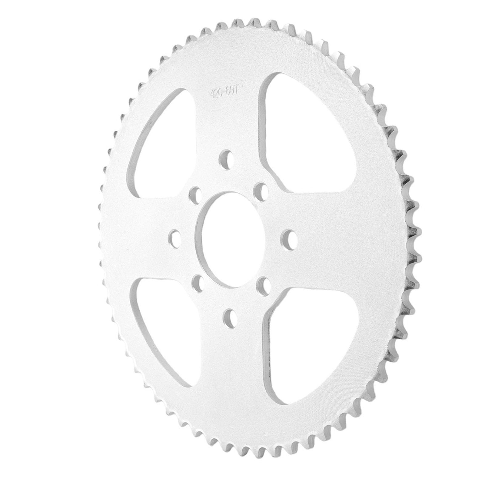 Generic Piñón de 60 Dientes para Go Karts ATV y Apto para Mini Dirt Bikes Piñón de Acero Duradero 60T 8 Orificios para Cadena 40 41 420