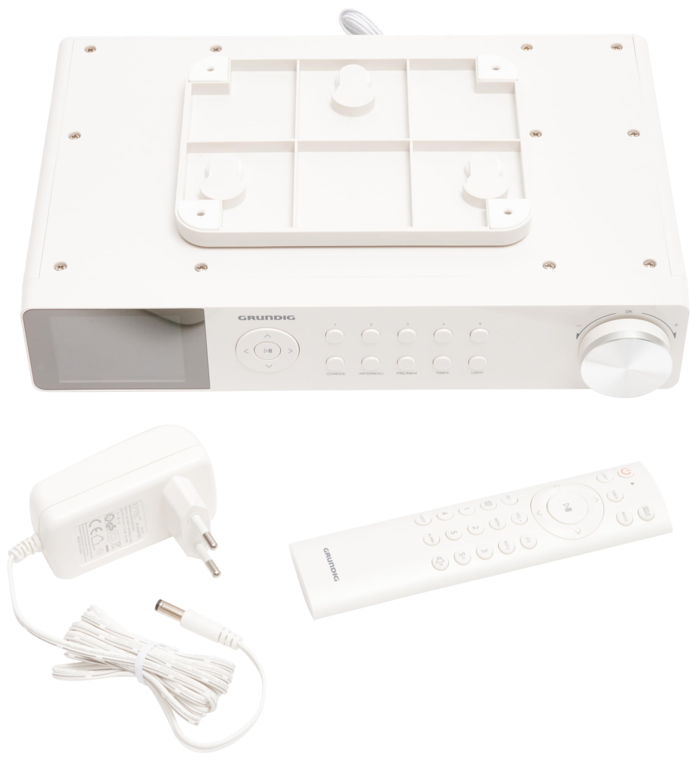 Grundig DKR Dab – Radio de Cocina con Bluetooth y Dab (Incluye recepción) Dab+, Web. Blanco