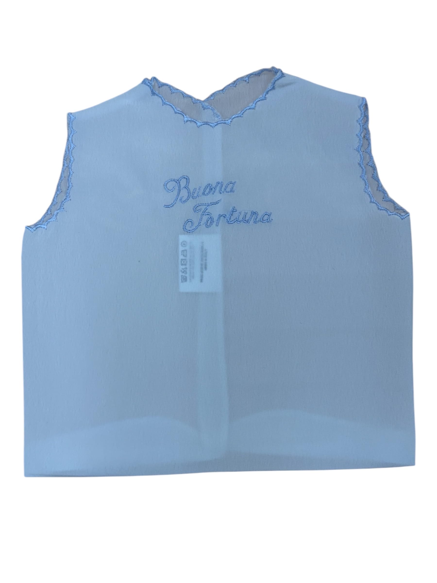 Set Camicina Della Fortuna E Bavaglino in Seta Made In Italy