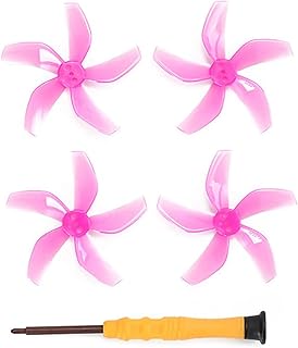 OURHZTB Hélices de paleta coloridas para DJI Neo, 4 cuchillas de hélice de 5 cuchillas compatibles con DJI NEO, hélice de reducción de ruido de liberación rápida, accesorios para drones (rosa)