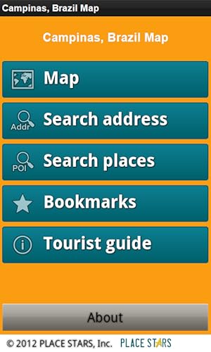Campinas, Brasil Mapa Offline: PLACE STARS