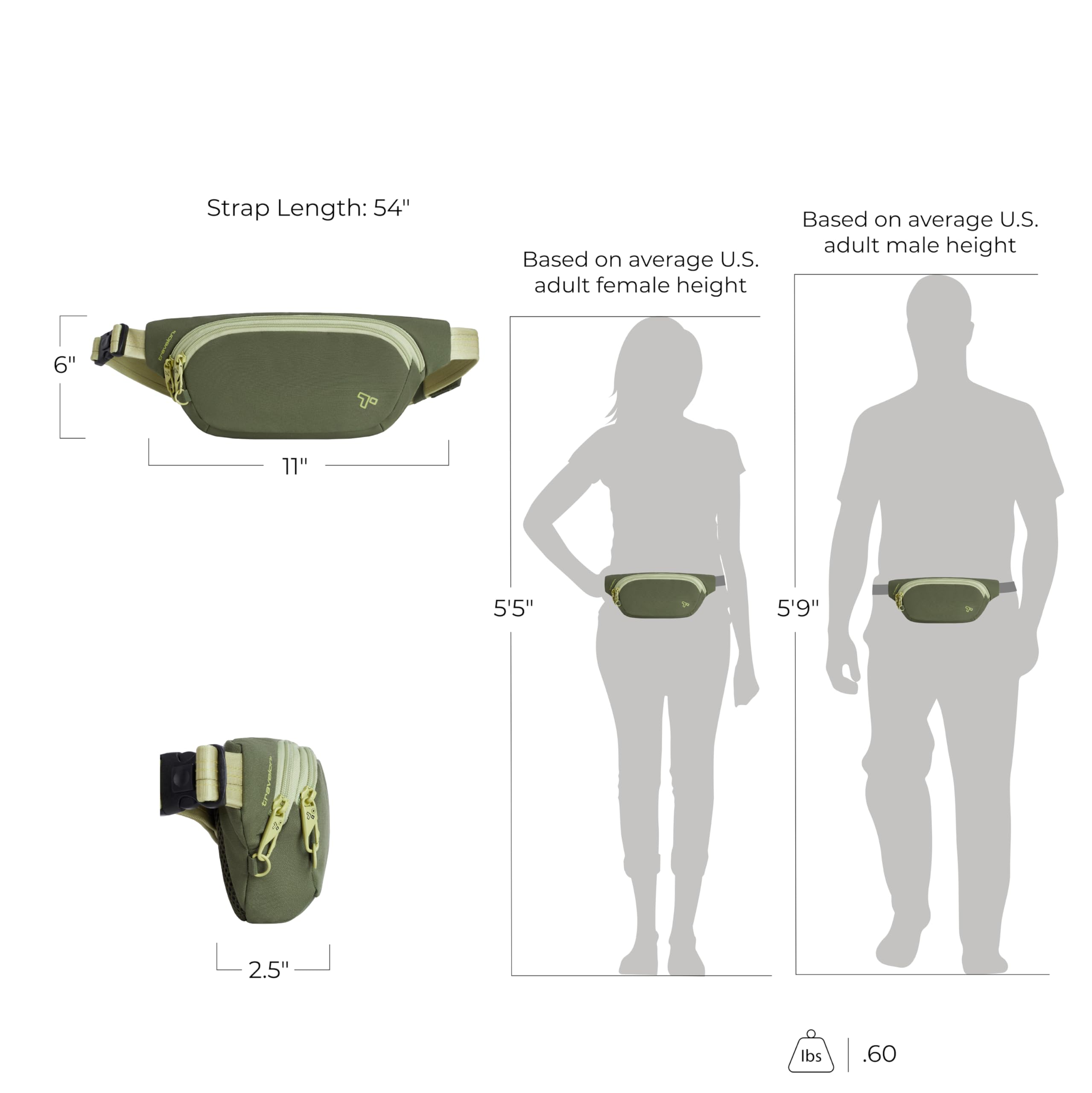 Travelon Anti-Theft The Voyages Waist Pack