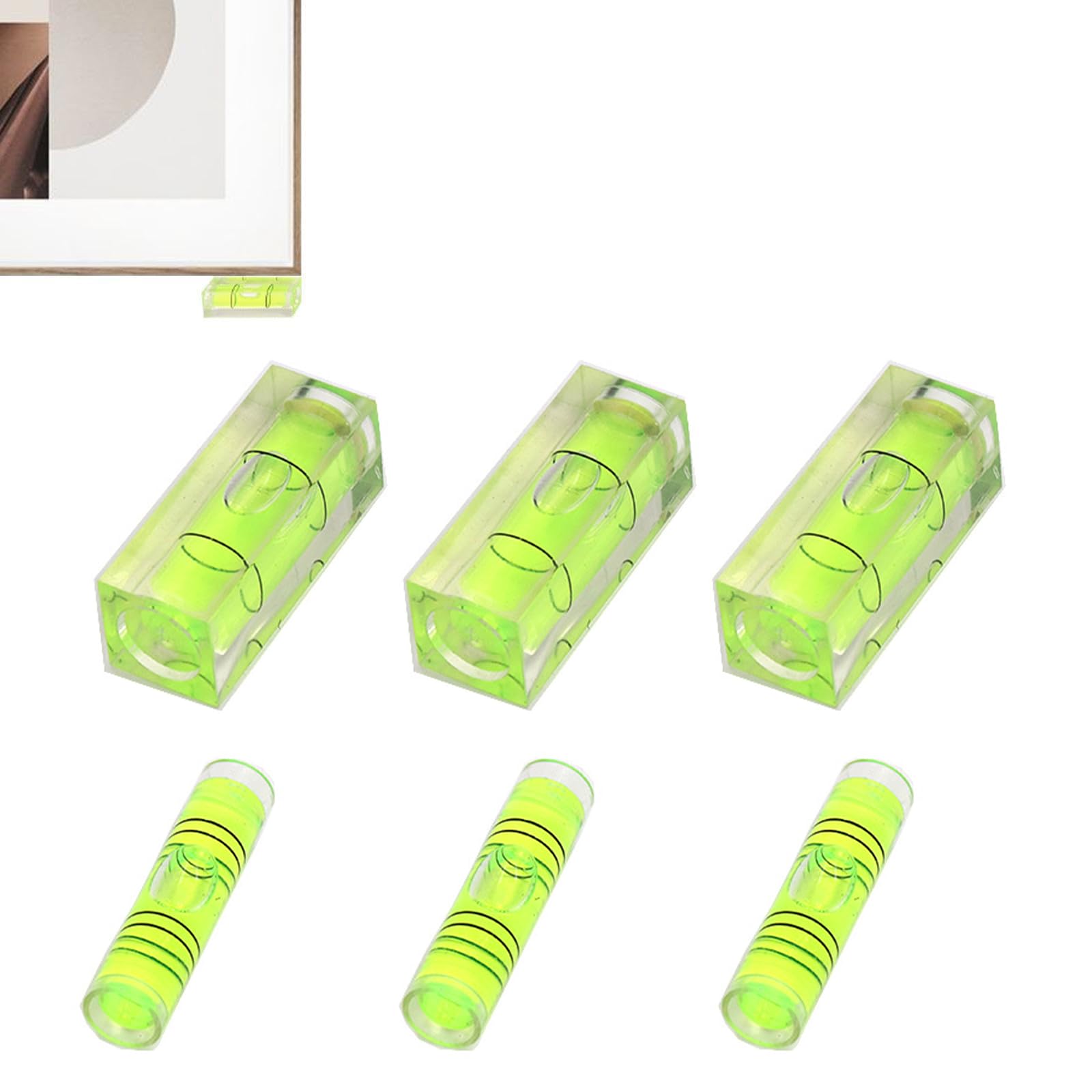 10 Pezzi Mini Livelle A Bolla - Livellatore Piccolo Per Fotocamere, Mobili, Cornici - Foto 9