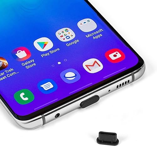 Miniatura 3 de Cubierta USB C, paquete de 20 cubiertas de puerto de carga tipo C antipolvo para iPhone 17, 16, 15 Pro Max, Samsung Galaxy S24, S23, S22, S21, S20,