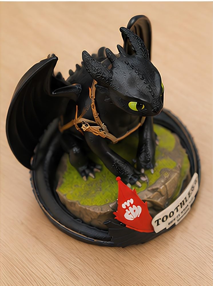 Image of Premium Action Figures Collectible for Office Desk, Study Table, Car Dashboard, Decoration for Anime Lovers, Fans, Kids, Collectors (Night Dragon 20cm)
