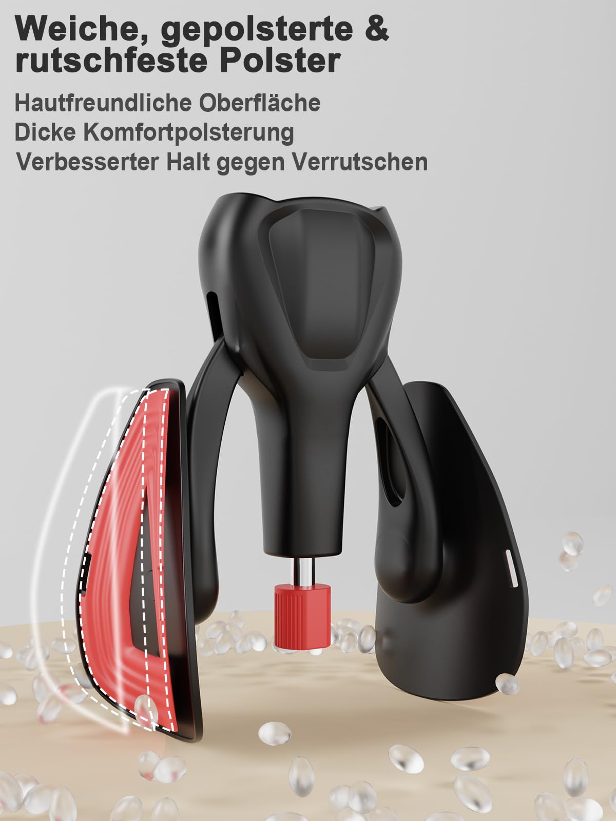 Beckenboden Oberschenkeltrainer 35 kg Verstellbarer Kegel Beintrainer für Zuhause Postpartum Erholung für Frauen und Männer, mit Band
